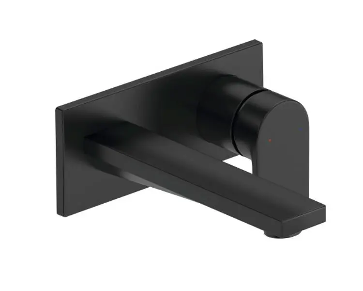 Duravit Tulum - zemapmetuma izlietnes maisītājs, matēti melns TU1070004046
