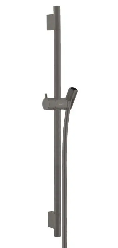 Hansgrohe Unica'S - dušas stienis 65 cm, ar dušas šļūteni, melns hroms birstēts 28632340