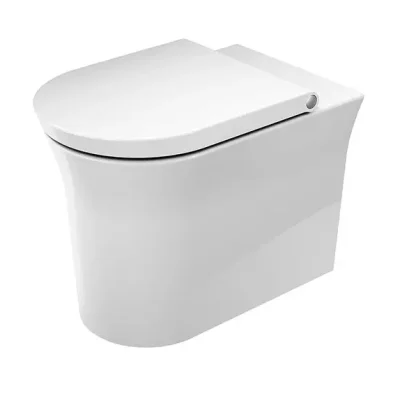 Duravit White Tulip - grīdas WC, horizontāls izvads, Rimless, HygieneGlaze, balts 2001092000
