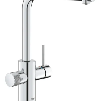 Grohe Blue Pure - virtuves izlietnes maisītājs Minta ar filtra funkciju un izvelkamu dušu, hroms 30601000