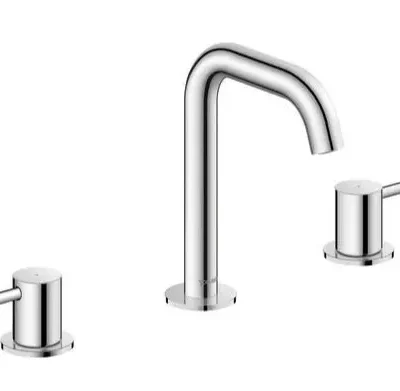 Duravit Circle - izlietnes maisītājs ar Push-Open noteces komplektu, 3 caurumu montāža, hroms CE1060005010
