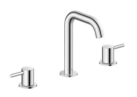 Duravit Circle - izlietnes maisītājs ar Push-Open noteces komplektu, 3 caurumu montāža, hroms CE1060005010