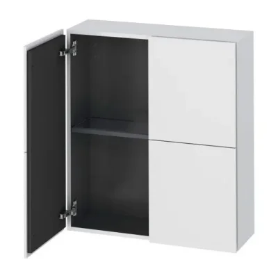Duravit L-Cube - sānu skapis 80x70x24 cm, 2 durvis, balts matēts LC116701818