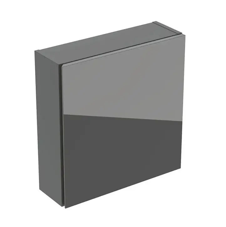 Geberit - skapis 45x47x15 cm, 1 durvis, eņģes K/L, Lava/Lava stikls 502.319.JK.2