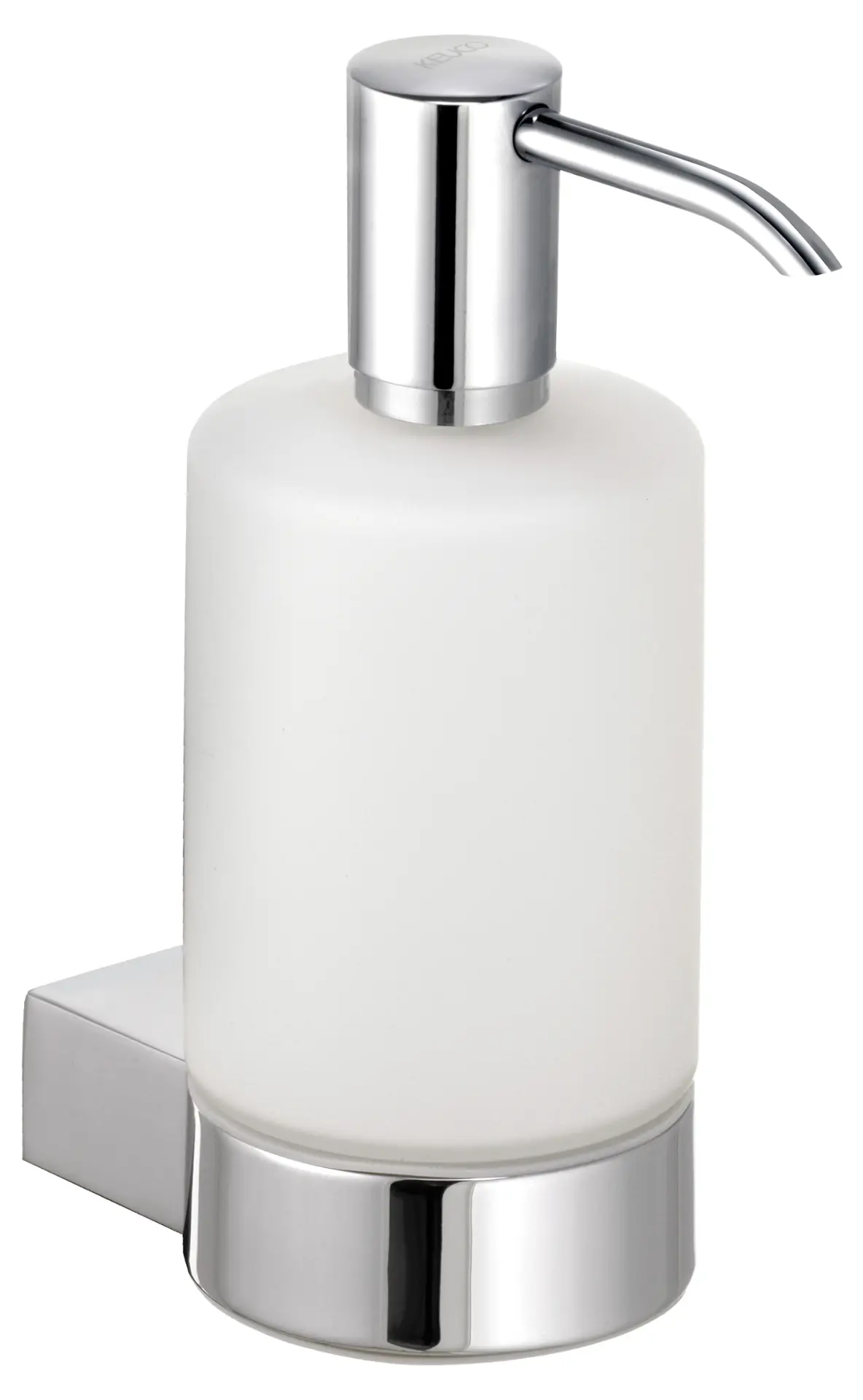 Keuco Plan - ziepju dozators ar turētāju, 250 ml, stikls matēts/hroms 14953019000
