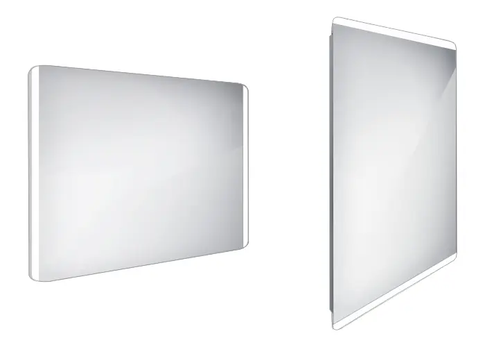 Nimco spogulis - spogulis ar LED apgaismojumu, 100x70 cm, alumīnijs ZP 17004