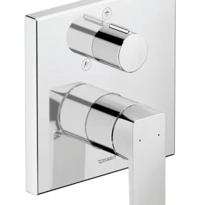 Duravit Manhattan - zemapmetuma maisītājs, 2 patērētājiem, hroms MH4210012010
