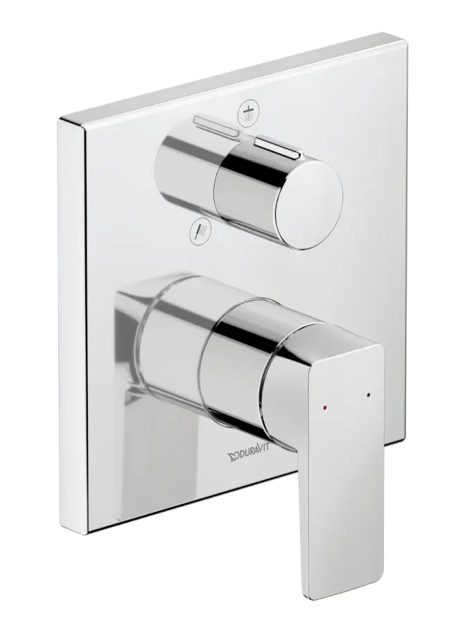 Duravit Manhattan - zemapmetuma maisītājs, 2 patērētājiem, hroms MH4210012010