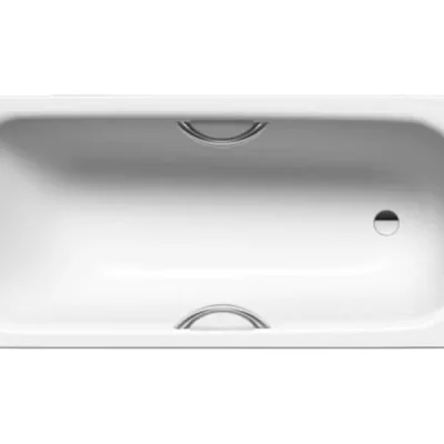 Kaldewei Advantage - Taisnstūrveida vanna Saniform Plus Star 345, 160x75 cm, ar caurumiem rokturiem, balta - vanna, pērļu efekts, caurumi rokturiem 134500013001