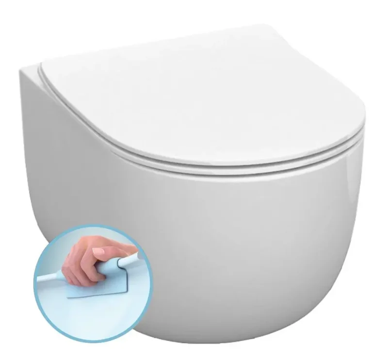 Sapho Kerasan Flo - piekaramais WC Norim, Rimless, balts 311101