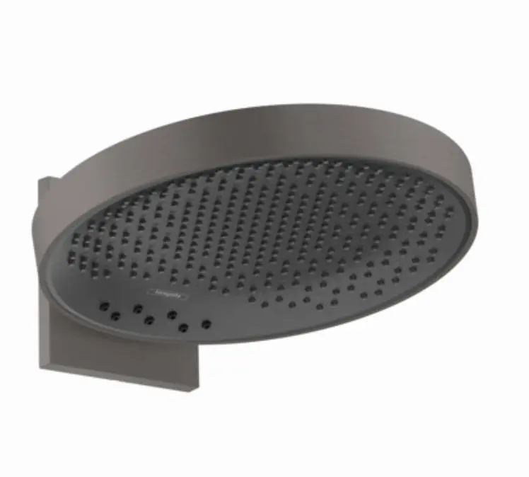 Hansgrohe Rainfinity - galvas duša 360 ar pieslēgumu, 3 strūklu veidi, hroms melns birstēts 26234340
