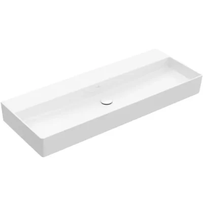 Villeroy & Boch Memento 2.0 - mēbeļu izlietne 120x47 cm, bez pārplūdes, bez jaucējkrāna cauruma, Alpu balts 4A22CF01