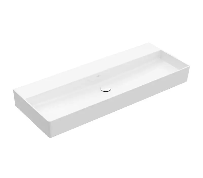 Villeroy & Boch Memento 2.0 - mēbeļu izlietne 120x47 cm, bez pārplūdes, bez cauruma jaucējkrānam, CeramicPlus, Alpu balts 4A22CFR1