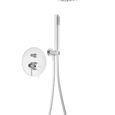 Novaservis Ferro Ciriculus - dušas komplekts ar zemapmetuma maisītāju, ar iebūvējamo korpusu, diametrs 20 cm, hroms BCK7P-SET1-S