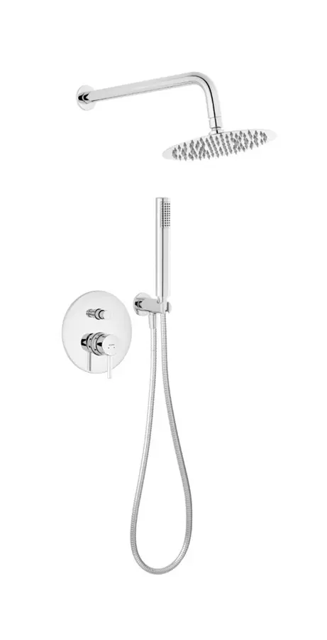 Novaservis Ferro Ciriculus - dušas komplekts ar zemapmetuma maisītāju, ar iebūvējamo korpusu, diametrs 20 cm, hroms BCK7P-SET1-S