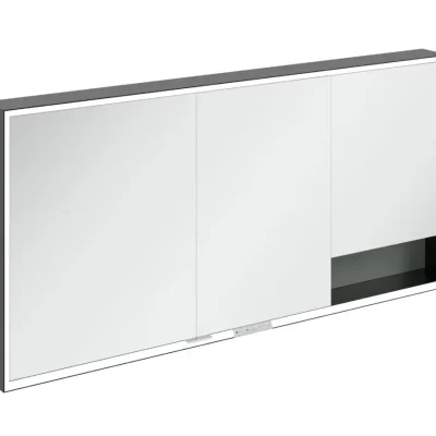 Villeroy & Boch My View+ - spoguļskapītis ar LED apgaismojumu 160x75x17 cm, 3 durvis, Soft Green/Mattmelns B48216AF