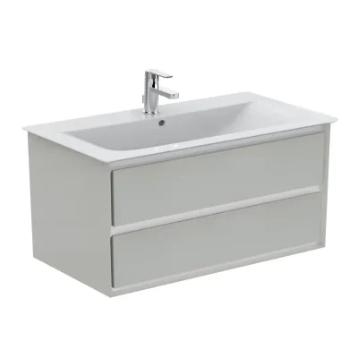 Ideal Standard Connect Air - izlietnes skapītis, 100x44x52 cm, gaiši pelēks spīdīgs/balts matēts E0821EQ