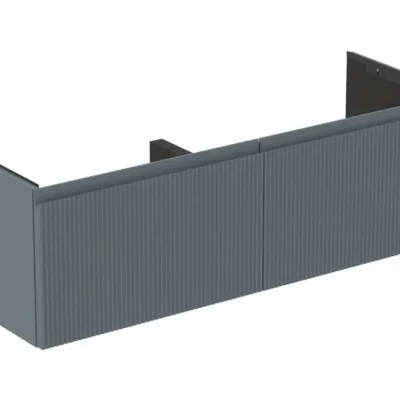 Ideal Standard Finesse - izlietnes skapītis 120x44x37 cm, 2 atvilktnes, Ribbed matēts Ashblue E3389UQ
