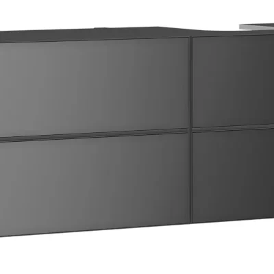 Hansgrohe Xevolos E - izlietnes apakšskapītis 137x56x55 cm, 4 atvilktnes, matēti pelēks/metāliska pelēka 54241770