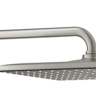 Grohe Rainshower - galvas duša 310 Mono Cube 9,5 l/min, 1 strūklas veids, dušas sviras 42 cm, Supersteel 26564DC0