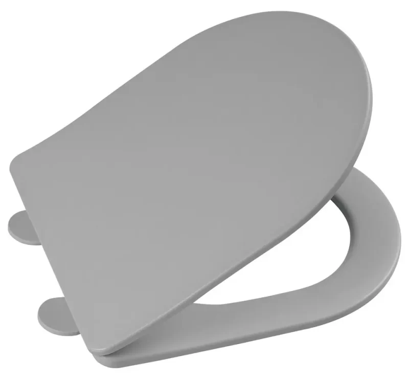 Sapho Paco - WC sēdeklis, Slim, SoftClose, pelēks PCS1012GR