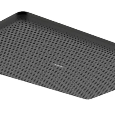 Hansgrohe Raindance Alive Q - galvas duša, 21x34 cm, EcoSmart, melns hroms birstēts 24531340