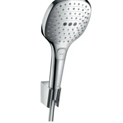 Hansgrohe Raindance Select E - dušas galva E 120, ar piederumiem, 3 strūklas, hromēta 26700000