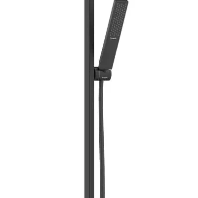Hansgrohe Pulsify E - dušas komplekts, stienis un šļūtene, EcoSmart+, matēti melns 24381670