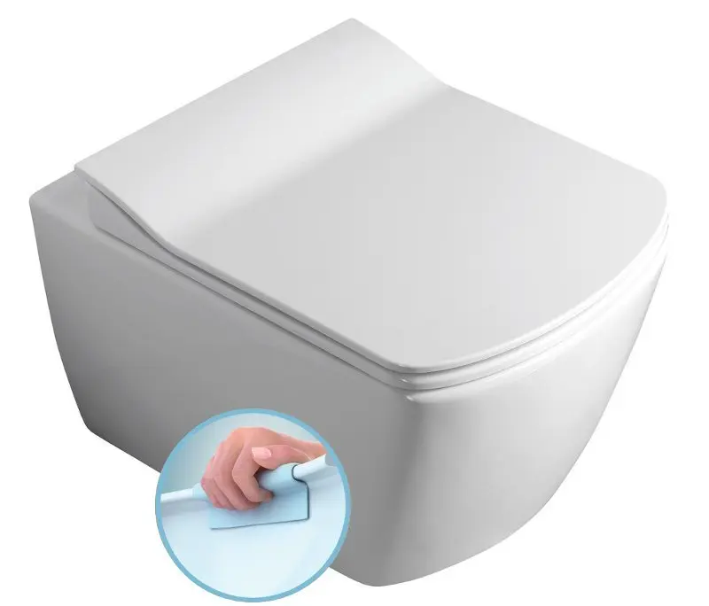 Sapho Sanitārā keramika - pie sienas stiprināms WC Glanc, Rimless, balts GC321