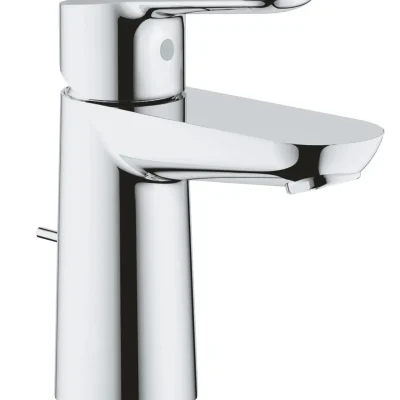 Grohe BauEdge - izlietnes maisītājs, ar noteci, hroms 23802000