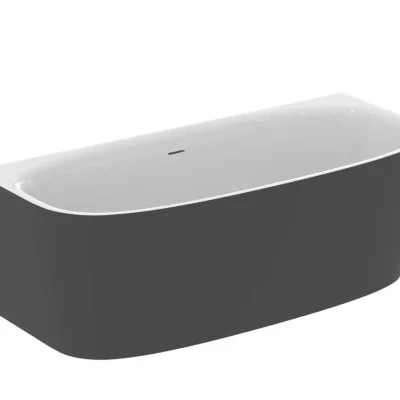 Ideal Standard Dea - brīvi stāvoša vanna pie sienas, 180x80 cm, balta/melna T9940V3