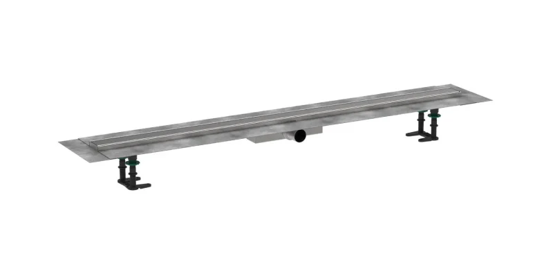 Hansgrohe RainDrain Compact - dušas noteka 120 cm, ar režģi, matēts nerūsējošais tērauds 56172800