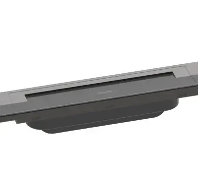 Hansgrohe RainDrain Flex - dušas noteka 800 ar nerūsējošā tērauda resti, saīsināma, brīva montāža, melni hromēta, matēta 56044340