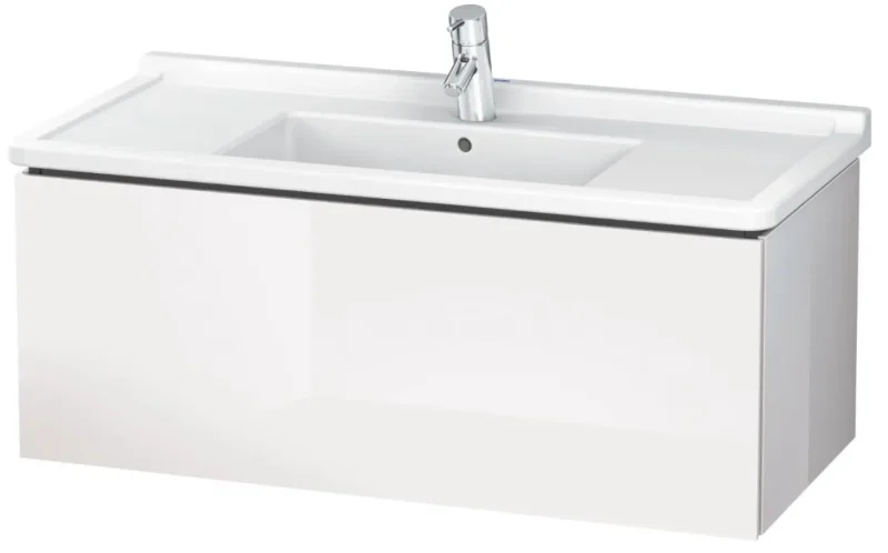 Duravit L-Cube - izlietnes skapītis 41x102x47 cm, 1 atvilktne, balts spīdīgs LC616602222