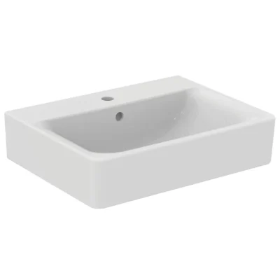 Ideal Standard Connect - izlietne Cube 60x46x18 cm, ar 1 caurumu jaucējkrānam, balta E714101