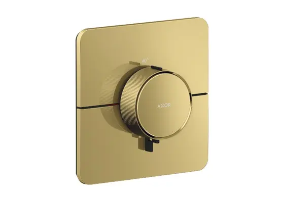 Axor ShowerSelect ID - termostata maisītājs zemapmetuma montāžai, HighFlow, pulēta zelta apdare 36775990
