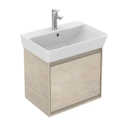 Ideal Standard Connect Air - izlietnes skapītis Cube 50 cm, gaiša priede/gaiši brūna laka matēta E0842UK