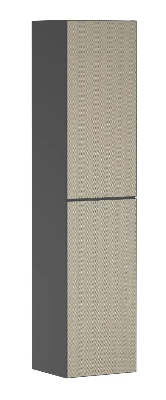 Hansgrohe Xevolos E - augstais skapis 40x176x36 cm, 2 durvis, eņģes kreisajā pusē, matēti pelēks/bronza 54220390