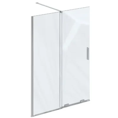Ravak Roll - dušas starpsiena Walk-In 140x195 cm, hroms/caurspīdīgs stikls X9WVM0C00Z1