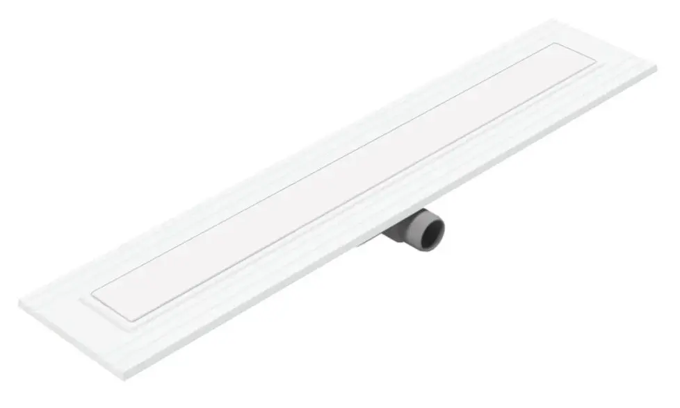 I-Drain Liquid 68 - nerūsējošā tērauda dušas noteka ar resti, garums 90 cm, balta EP.SS.0900.W