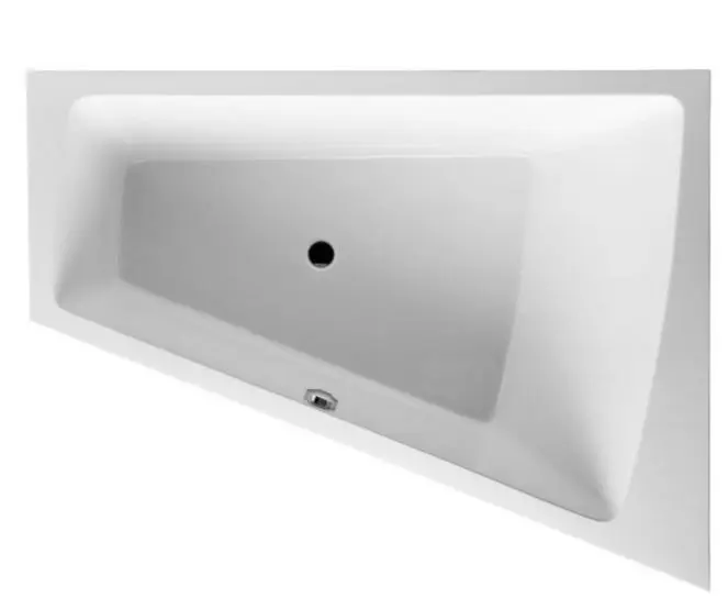 Duravit Paiova - asimetriska vanna, 170x130 cm, labā puse, balta 700215000000000