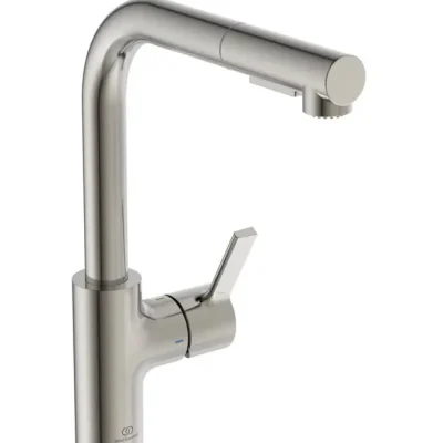 Ideal Standard Gusto - virtuves izlietnes maisītājs ar izvelkamu dušu, tērauds BD420GN