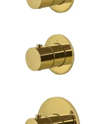 Paffoni Modular Box - termostatiskais maisītājs - zemapmetuma, 2 patērētājiem, zelts MDE018HG