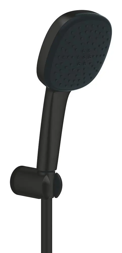 Grohe Vitalio Comfort - dušas komplekts: rokas duša, stienis un šļūtene, 2 strūklas veidi, matēti melns 263992431