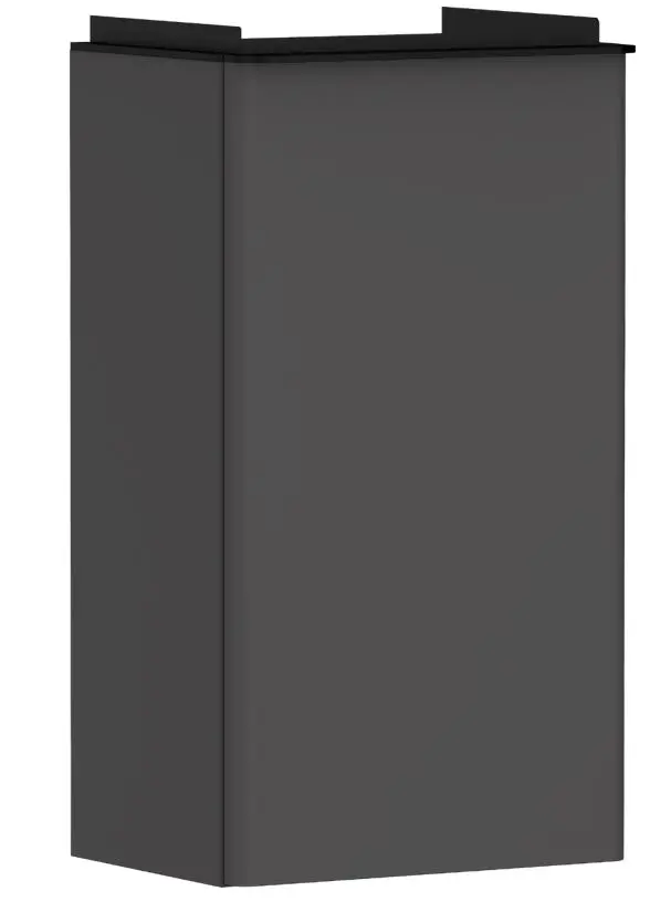 Hansgrohe Xelu Q - izlietnes skapītis, 63x34x27 cm, 1 durvis, eņģes labajā pusē, matēti pelēks/matēti melns 54016670