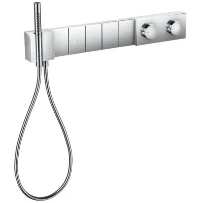 Axor Edge - termostata dušas maisītājs Select 680/100 - zemapmetuma 5 patērētājiem, hroms / dimanta slīpējums 46731000