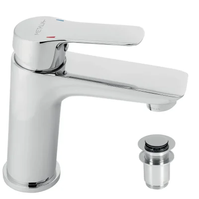 Novaservis Metalia 54 - izlietnes maisītājs ar ClickClack noteces komplektu, Eco, hroms 54002,0