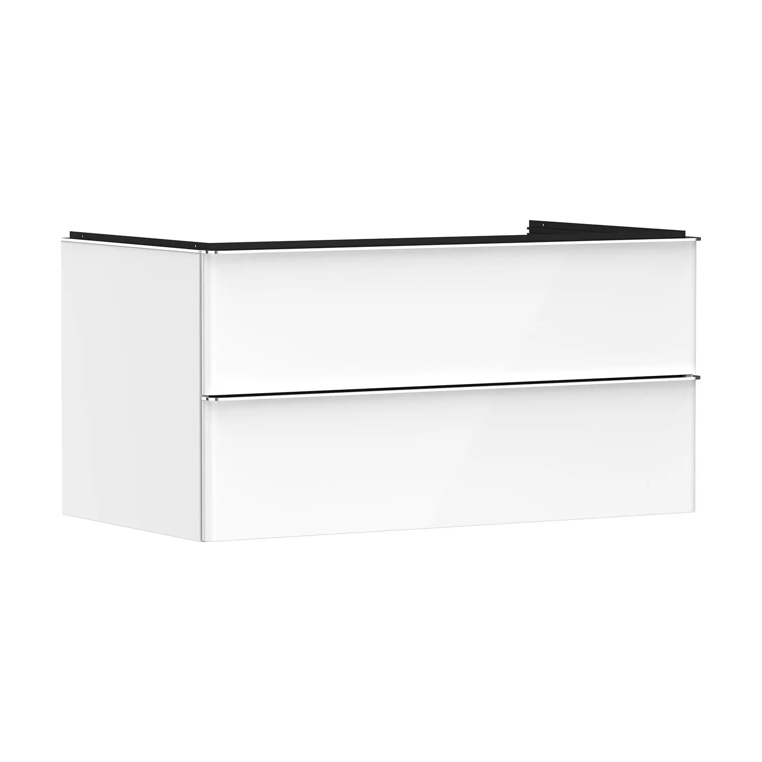 Hansgrohe Xelu Q - izlietnes apakškabinets, 50x98x55 cm, 2 atvilktnes, balts spīdīgs/hroms 54078000