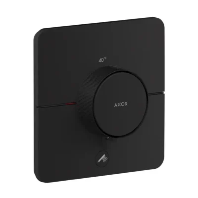 Axor ShowerSelect ID - termostata dušas maisītājs, zemapmetuma montāža, HighFlow, matēti melns 36778670