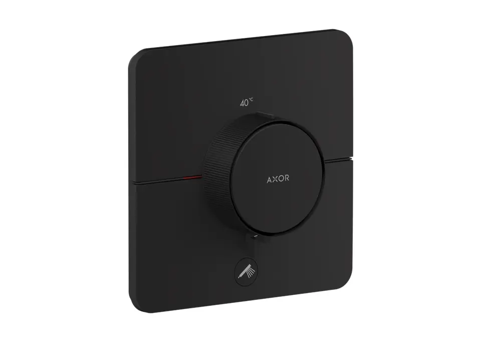 Axor ShowerSelect ID - termostata dušas maisītājs, zemapmetuma montāža, HighFlow, matēti melns 36778670